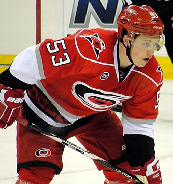 Jeff Skinner was awarded the Calder Memorial Trophy for his rookie season performance in the 2010–11 season.