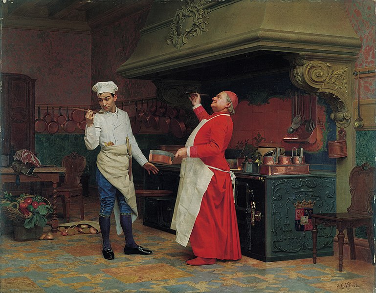 File:Jehan Georges Vibert - The Marvelous Sauce, ca. 1890, Albright-Knox Art Gallery.jpg