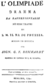 Johann Friedrich Reichardt - Olimpiade - italian titlepage of the libretto - Berlin 1791.png
