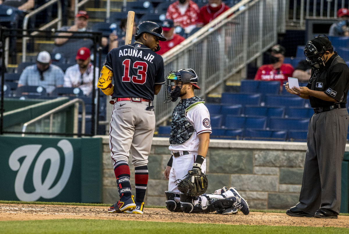 File:Ronald Acuña Jr. from Nationals vs. Braves at Nationals Park, April  6th, 2021 (All-Pro Reels Photography) (51102677695) (cropped).png -  Wikimedia Commons