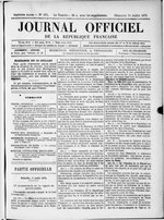 Миниатюра для Файл:Journal officiel de la République française, Lois et décrets, 18 juillet 1875.djvu