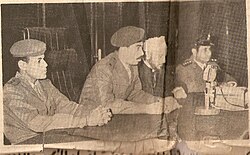 Judges of the People's Court, including Bashir Houadi (second from left), the Chief Judge. Judges of the Libyan People's Court, 1971.jpg