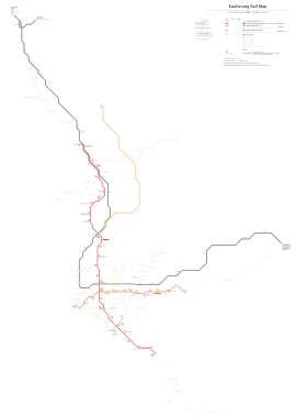 Mapa Kao-siungského metra