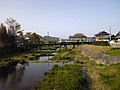 鴨部川（井戸橋より、鉄道線は高松琴平電気鉄道長尾線