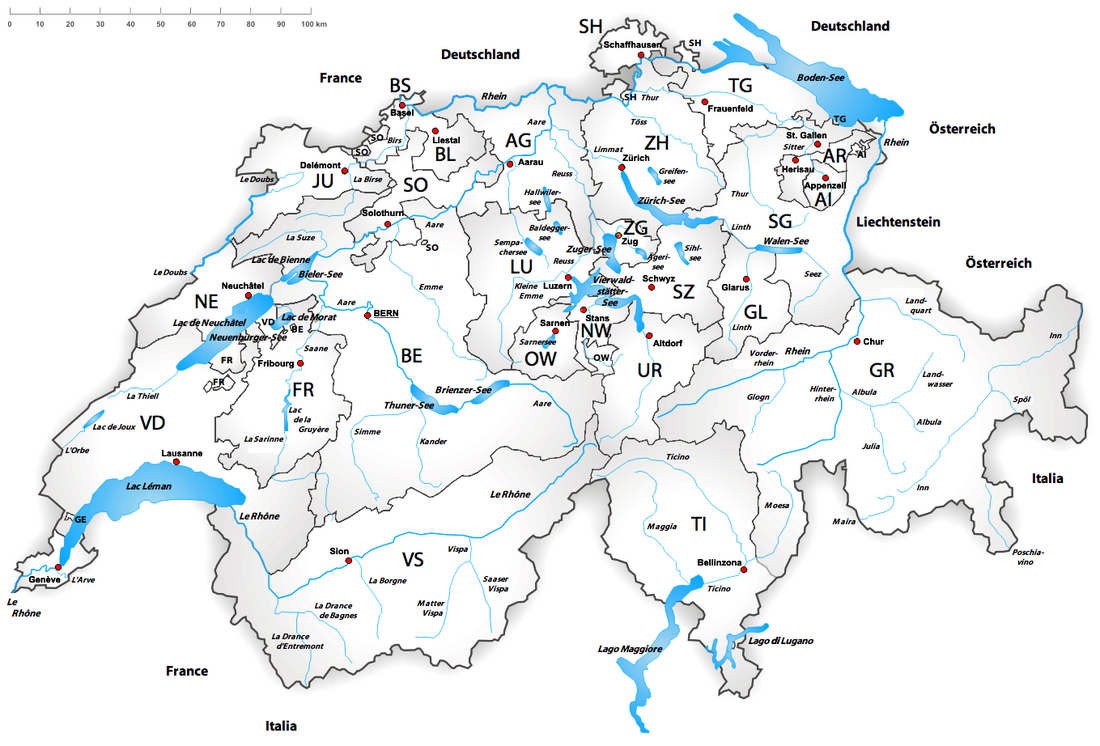 List of rivers of Switzerland