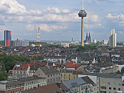 View of Cologne from the Helios Lighthouse