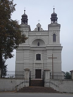 Konieczno Village in Świętokrzyskie, Poland