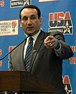 Mike Krzyzewski, inducted in 2001 Krzyzewski at Pentagon cropped.JPG