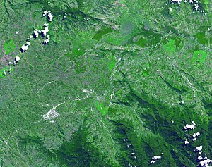 Satellitbillede af moradsområdet