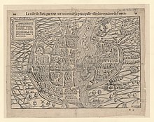 1556 (Hans Rudolf Manuel Deutsch, La ville de Paris, par tout tant renommée & principalle ville du royaulme de France)