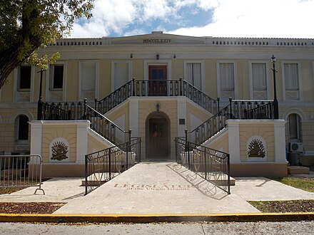 The Legislature Building in Charlotte Amalie