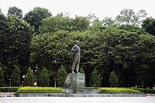 A statue of Lenin in Lenin Flower Garden Lenin Park Hanoi.JPG