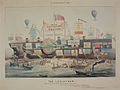 Print referring to the difficulty of trying to launch Great Eastern. The Mariners' Museum