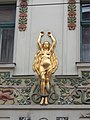 Lindenbaum house. Listed monument. ID 8146. Golden Lady. - Budapest District VI., Izabella street 94.JPG