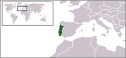 Localização de Portugal