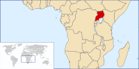 Location of Uganda