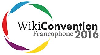 French language Wikiconvention logo