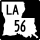 Louisiana Highway 56 marker