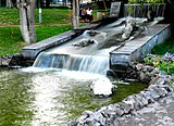 Waterval in het park van geliefden