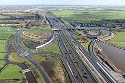 Verbreding A4 BL ter hoogte van N206 Zoeterwoude Dorp + rotonde voor N206