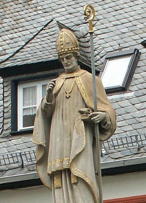 Statue of Saint Lullus in Bad Hersfeld