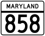 MD Route 858.svg