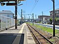 開明駅プラットホーム