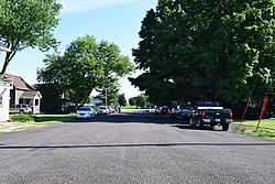 Looking down Main Street in Edmund