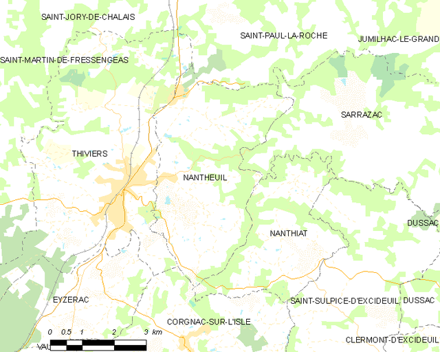 Poziția localității Nantheuil