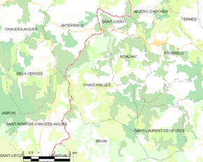 Poziția localității Chauchailles
