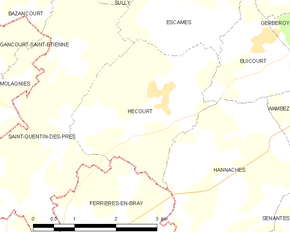 Poziția localității Hécourt
