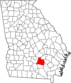 Map of Georgia highlighting Coffee County.svg