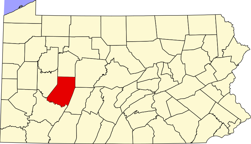 File:Map of Pennsylvania highlighting Indiana County.svg