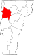 Map of Vermont highlighting Chittenden County.svg