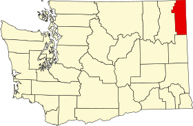 County of Pend Oreille (en) Pend Oreille County'nin konumu