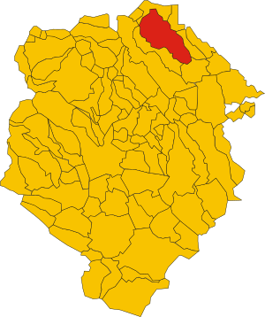 Map of comune of Coggiola (province of Biella, region Piedmont, Italy).svg