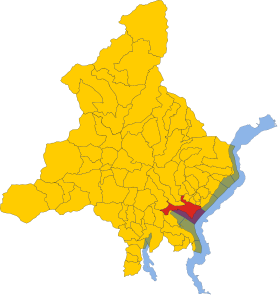 Localização de Verbania