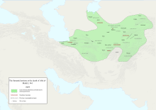 A map encompassing Transaxonia and Tokharistan in Central Asia and Afghanistan and Khorasan in Greater Iran