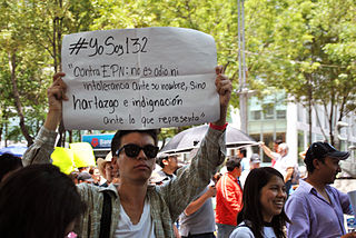 <span class="mw-page-title-main">Yo Soy 132</span> Mexican protest movement