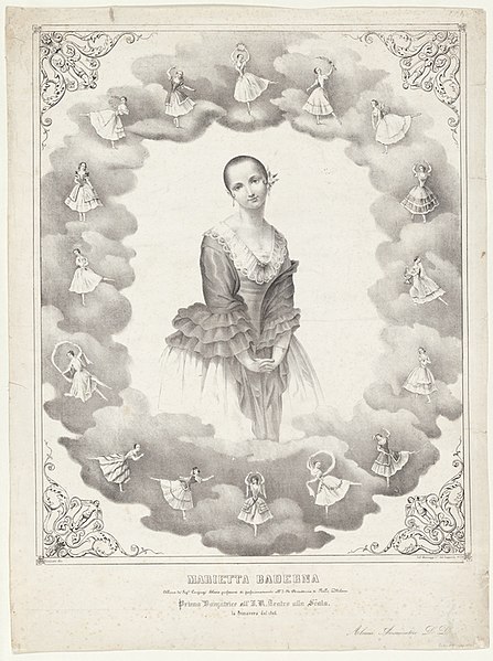 File:Marietta Baderna principal dancer at La Scala in 1846 aged 16.jpg