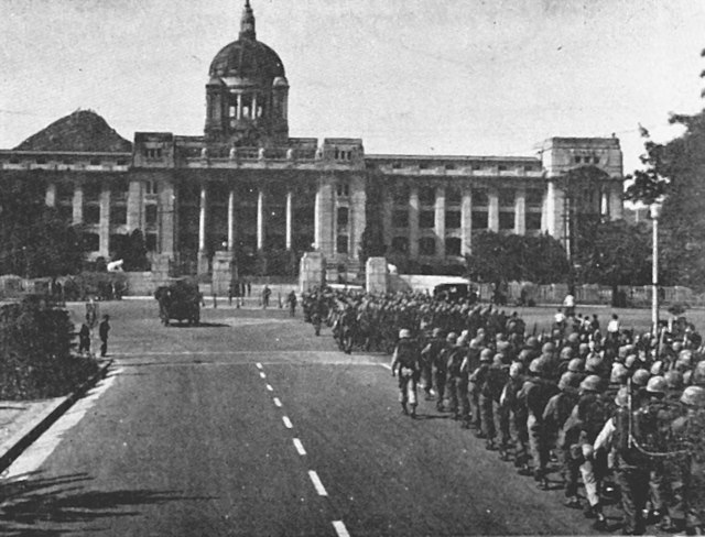 Soldiers occupy Seoul, South Korea as part of the May 16 coup that placed General Park Chung Hee in power