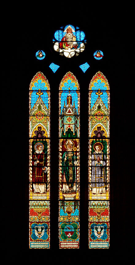 Medieval stained glass windows in the Duomo