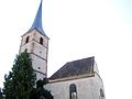 Église Saint-André tour, chœur, autels latéraux, panneaux de la tribune d'orgue