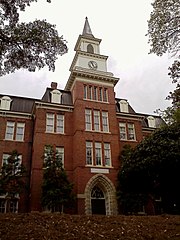 Willingham Hall, an academic building on the historic quad north Mercer University Willingham Hall.jpg