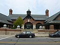 Armand Mercier Center, located at 21 Salem Street, Lowell, Masschusetts. South (front) side of building shown. The building is a precinct station for the Lowell Housing Authority.