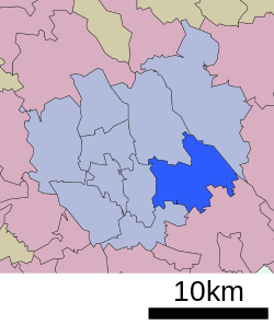 Location of Midori-ku in Saitama