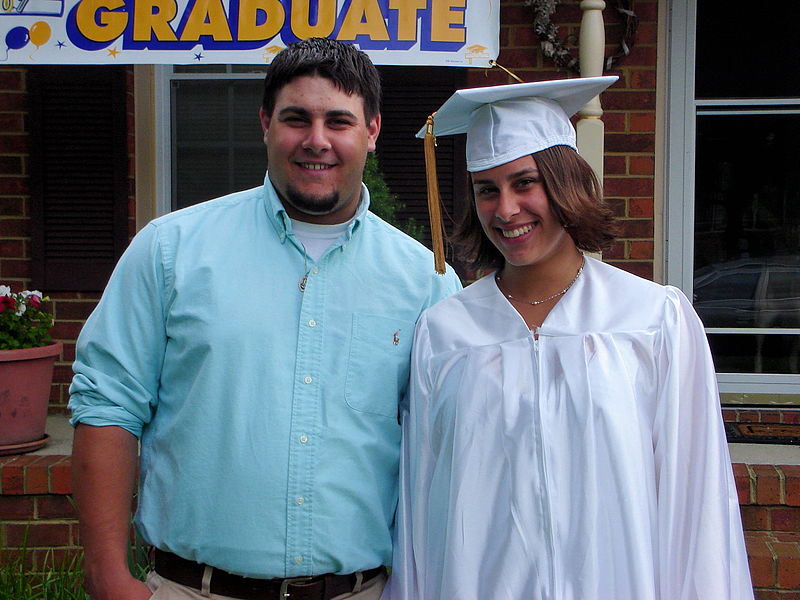 File:Mike and i at graduation.jpg