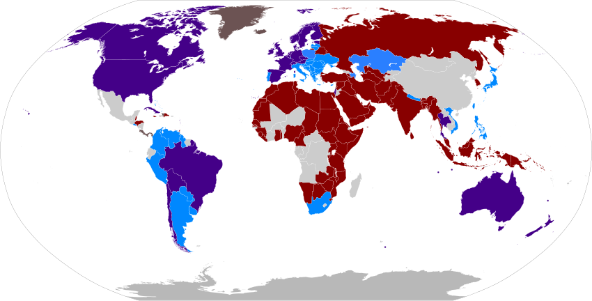 All LGBT people can serve
GBT men can serve
LGB people can serve
GB men can serve
Ambiguous/unknown policy
LGBT people are banned from serving
No military Military service - sexual orientation.svg