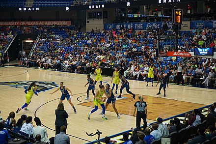 The 2019 Lynx in action at Dallas