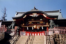 The shrine on Mount Mitake